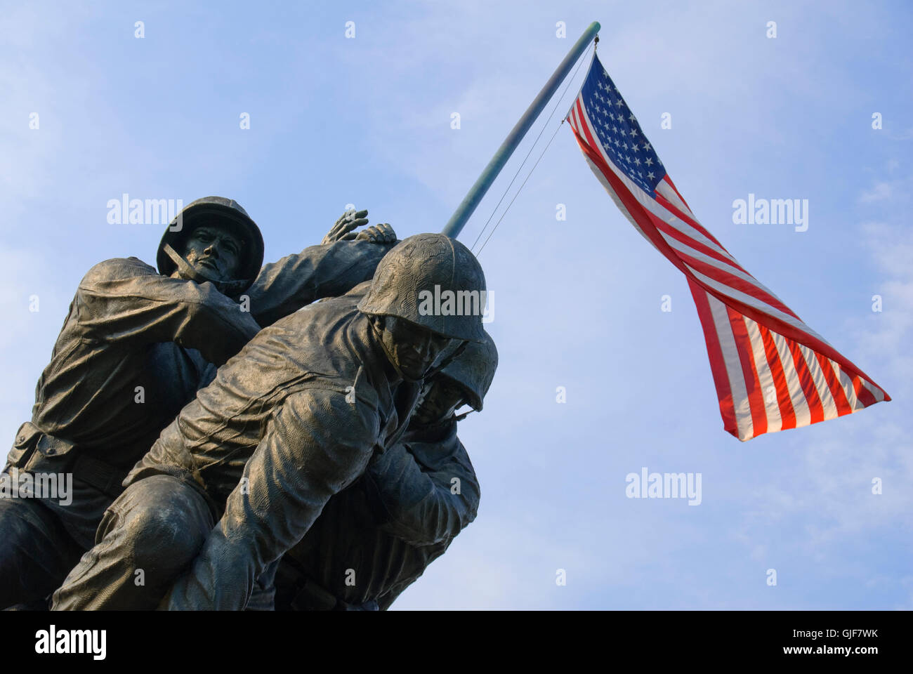 L'US Marine Corps War Memorial, près de cimetière National d'Arlington, Virginie, de Rosslyn. Banque D'Images