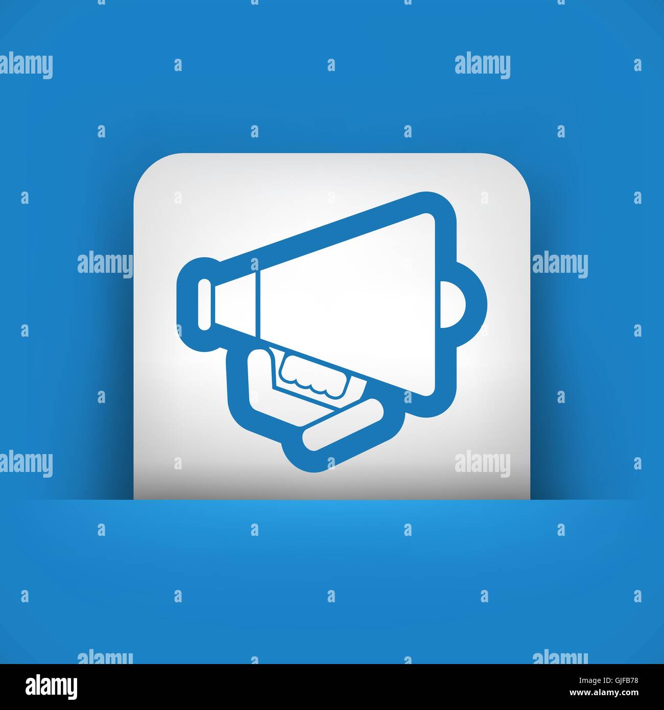 Icône de mégaphone Illustration de Vecteur