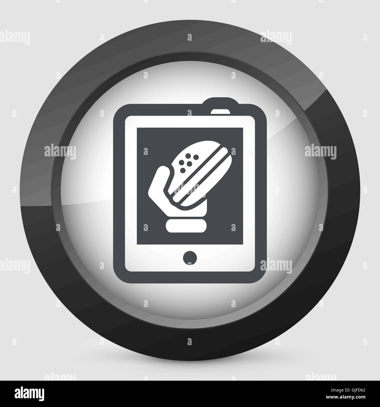 Contact pour emporter des aliments Illustration de Vecteur