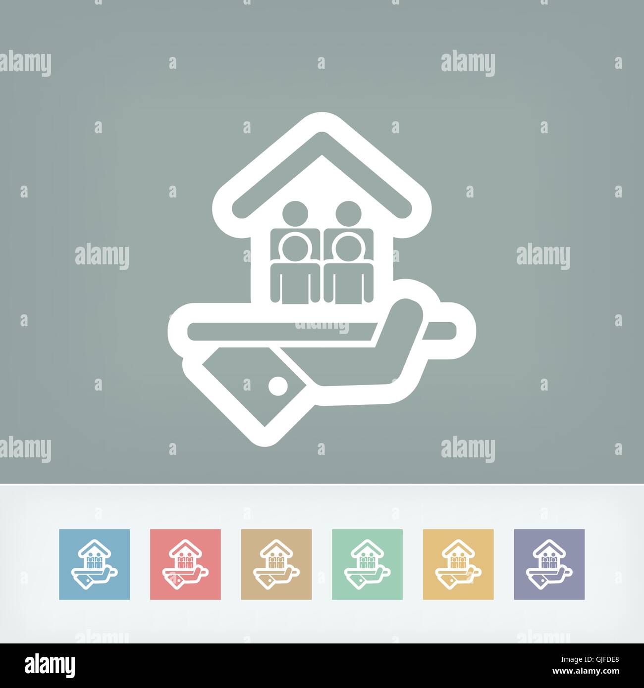 Chambre quadruple Illustration de Vecteur