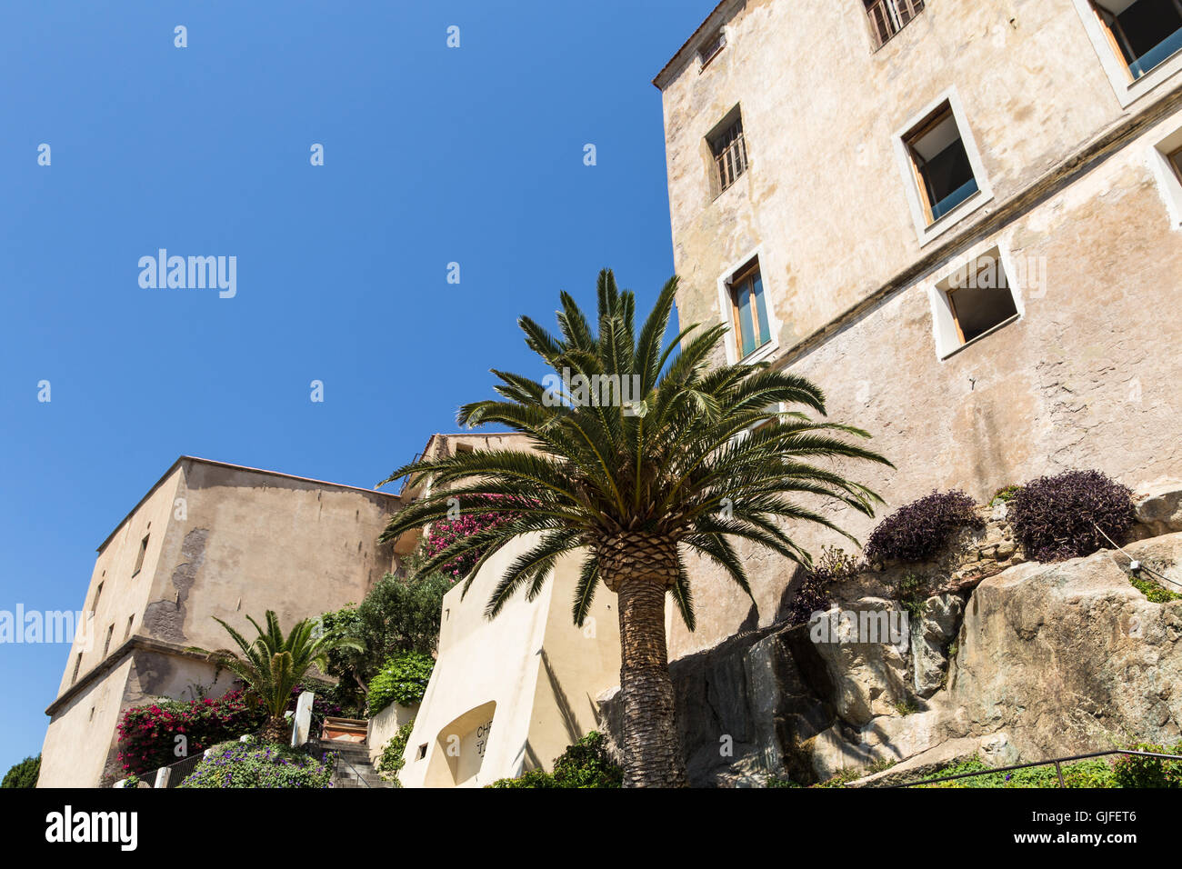Citadelle de Calvi à l'île française de Corse Banque D'Images