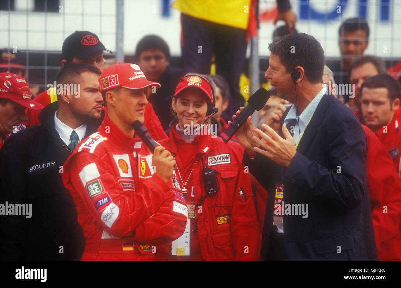 Michael Schumacher à la Ferrari Racing Days, Hockenheim, 2000 Banque D'Images