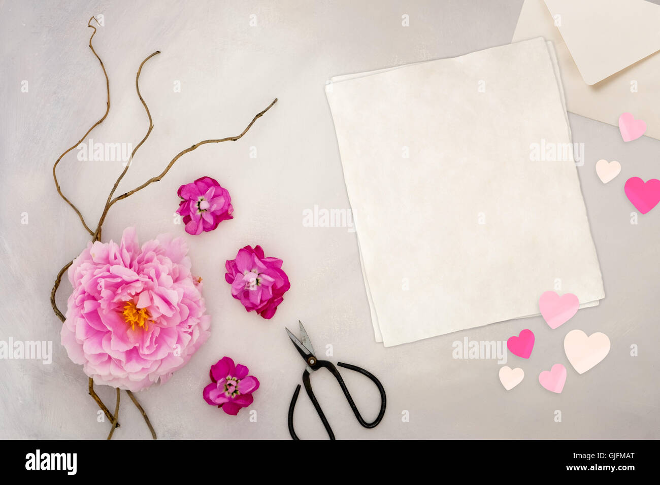 Maquette de style flatlay stock photography, copie de l'espace pour votre entreprise, les médias sociaux, blog ou message, parfait pour lifest Banque D'Images