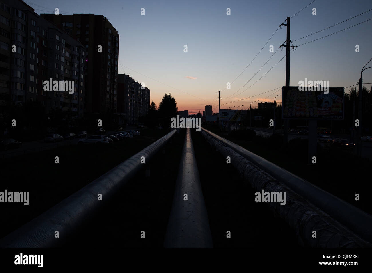 Toutes les communications sont en un point - à un avenir meilleur. Banque D'Images