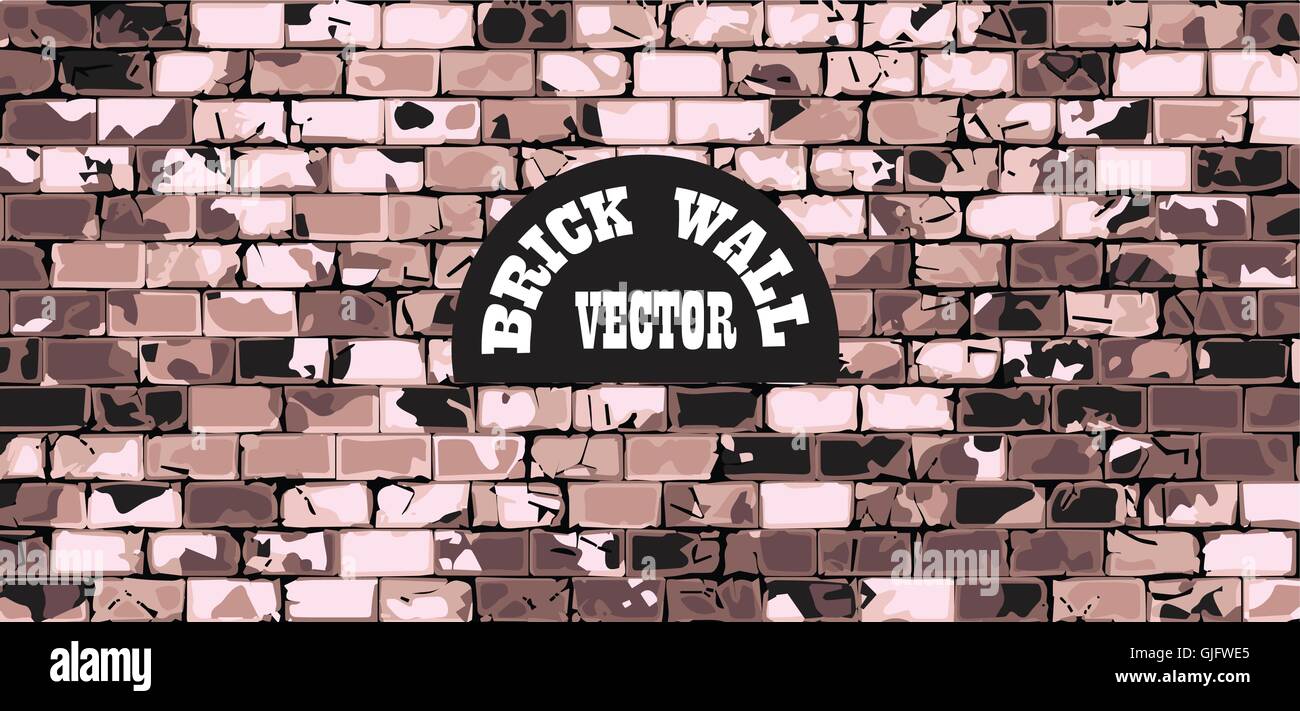 Vieux Mur brique vintage background texture vector illustration Illustration de Vecteur