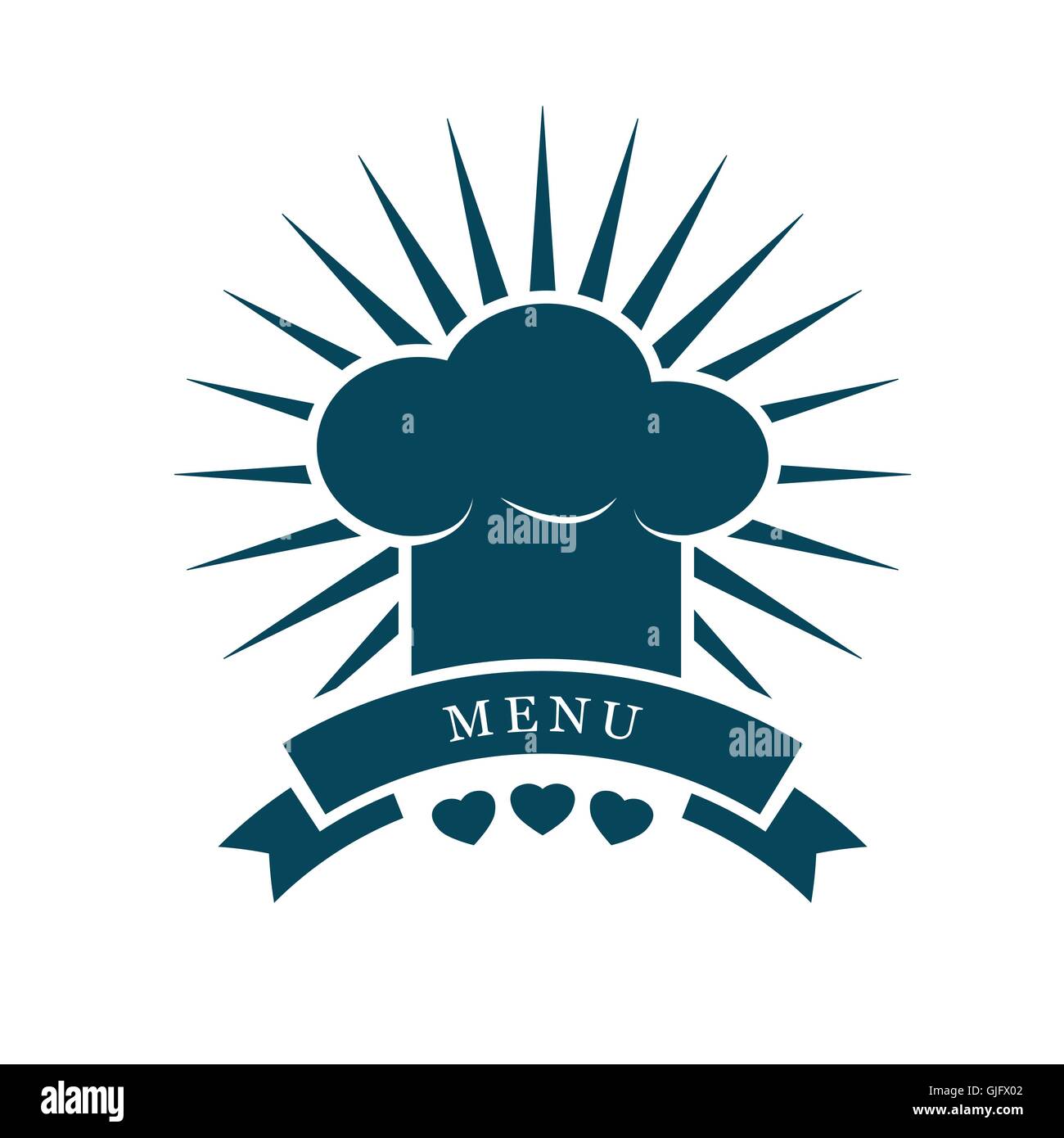 Cap cuisinier logo menu vector illustration Illustration de Vecteur