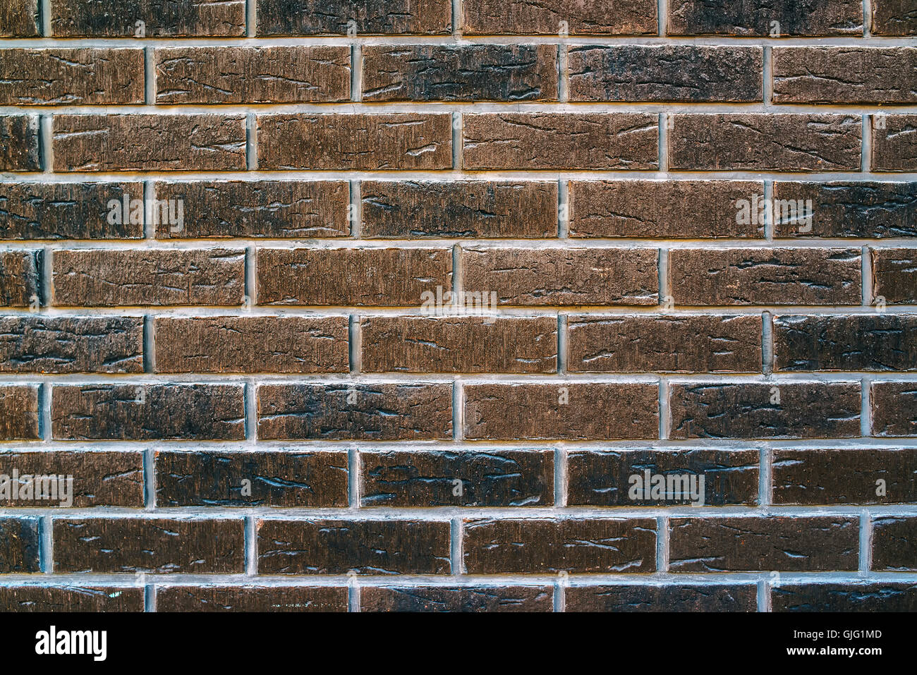 Briques céramiques pour faux mur extérieur de la texture Banque D'Images