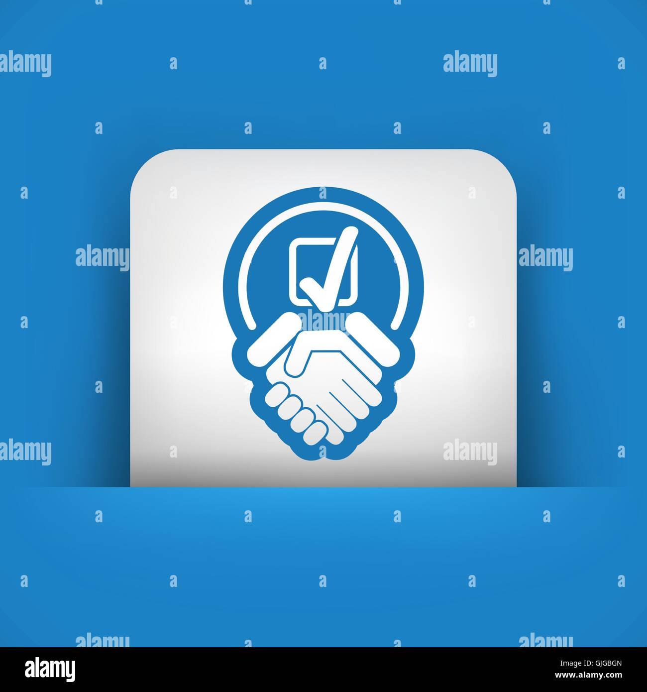 Pour marquer l'accord choix Illustration de Vecteur