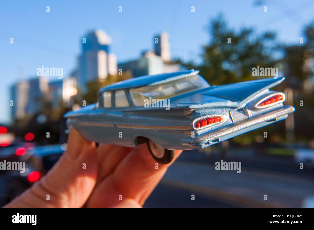 Modèle rétro voiture Chevrolet Impala, Melbourne, Victoria, Australie Banque D'Images