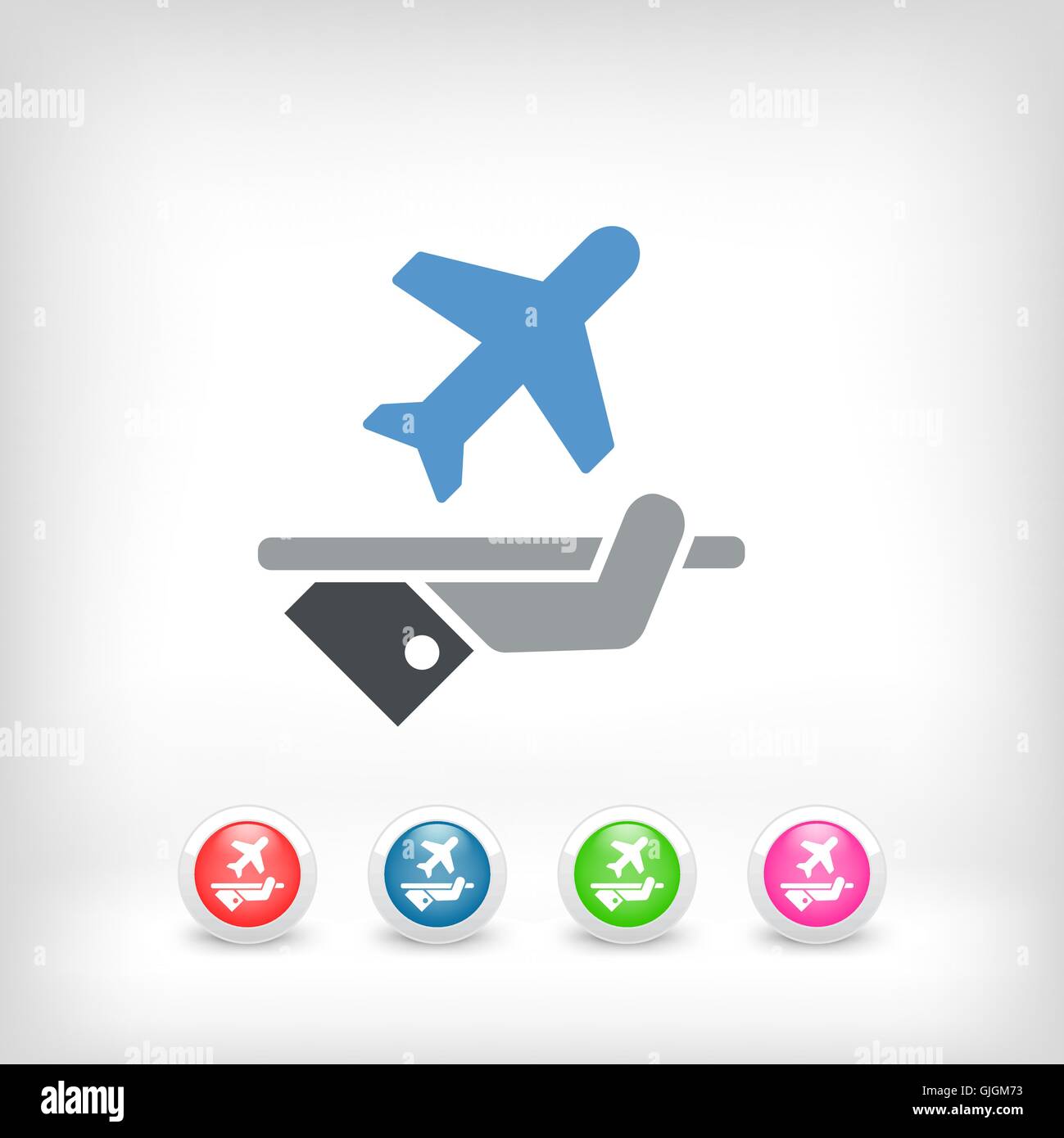 Icône de l’avion Illustration de Vecteur