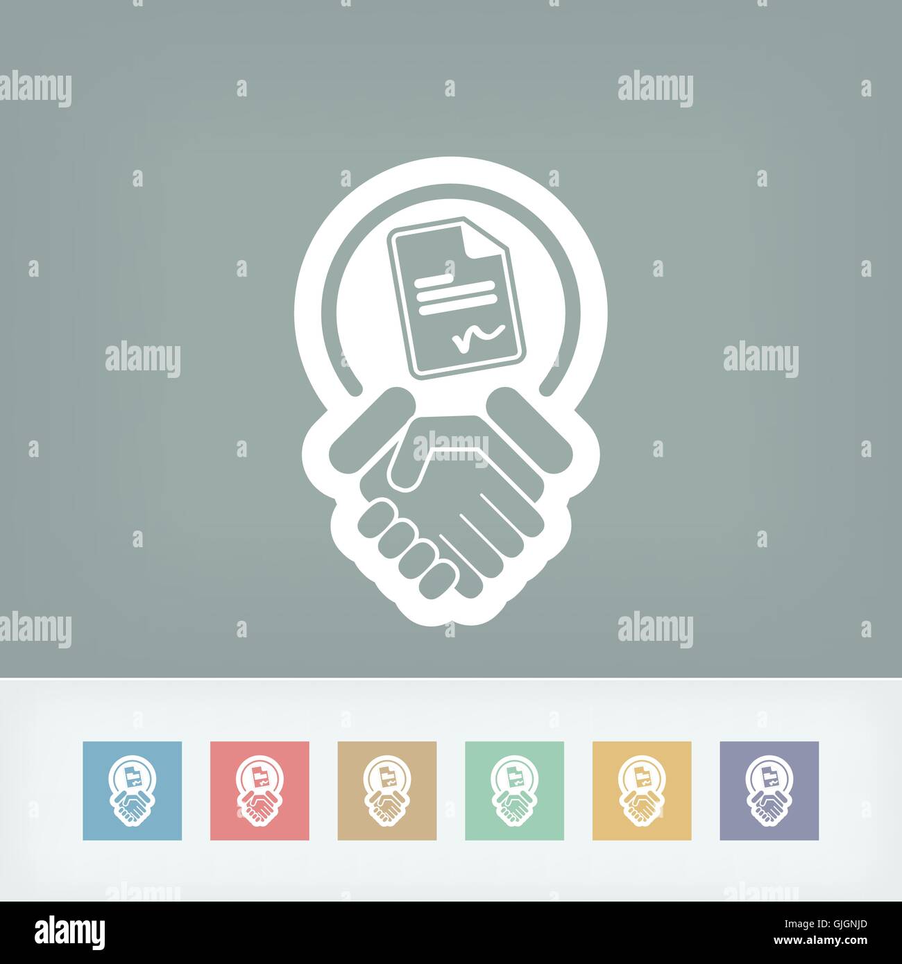 Acceptez les termes et conditions Illustration de Vecteur