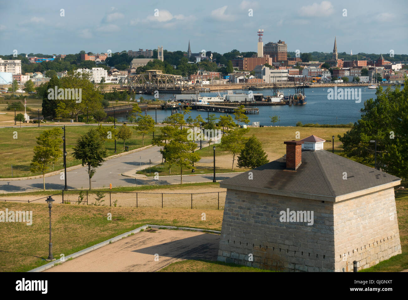 New London CT pier Banque D'Images