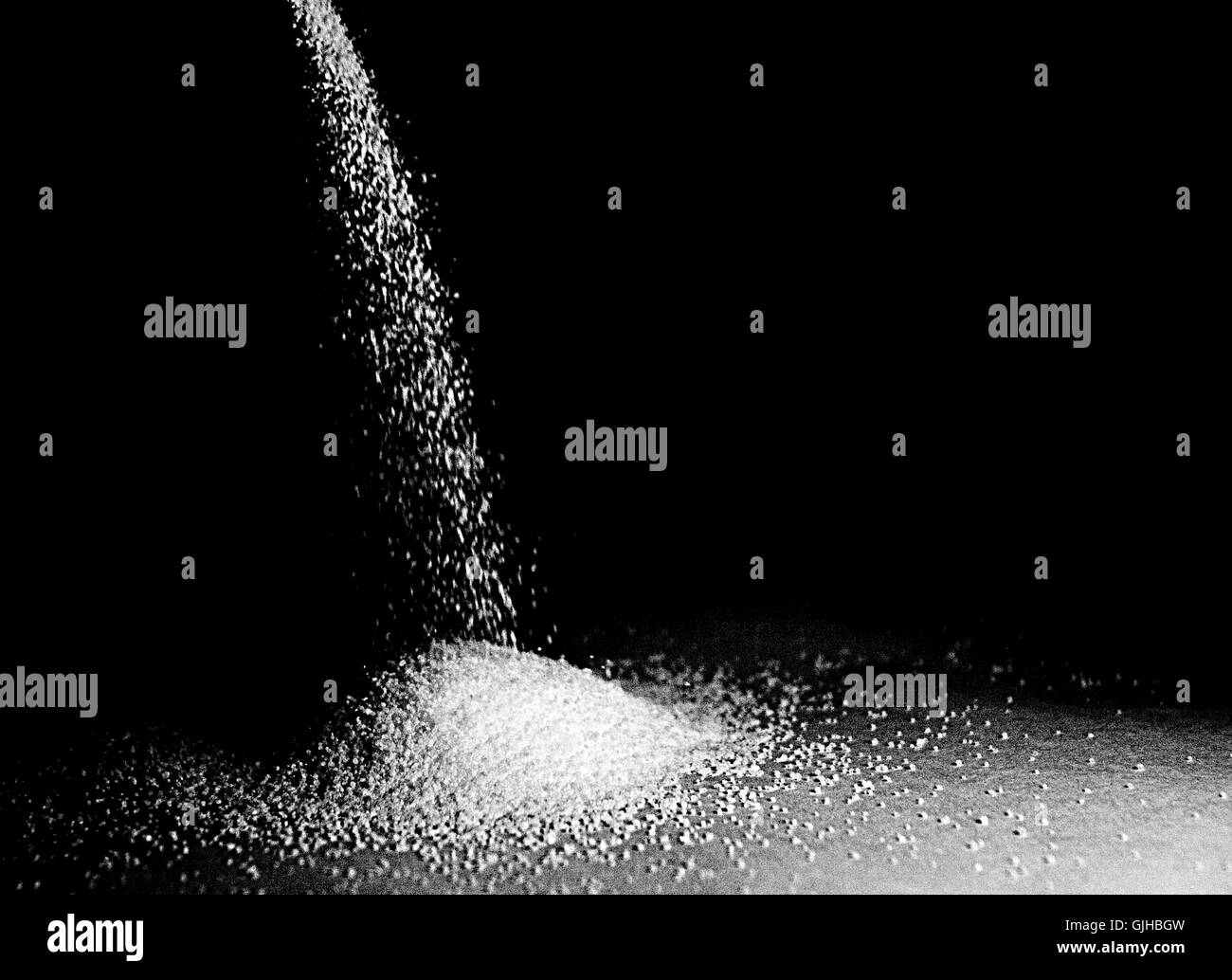 Le sel noir et blanc Banque D'Images