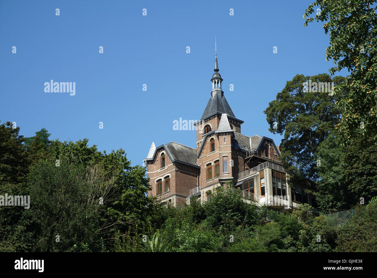 Le Château Beauregard, Thuin, Belgique -1 Banque D'Images