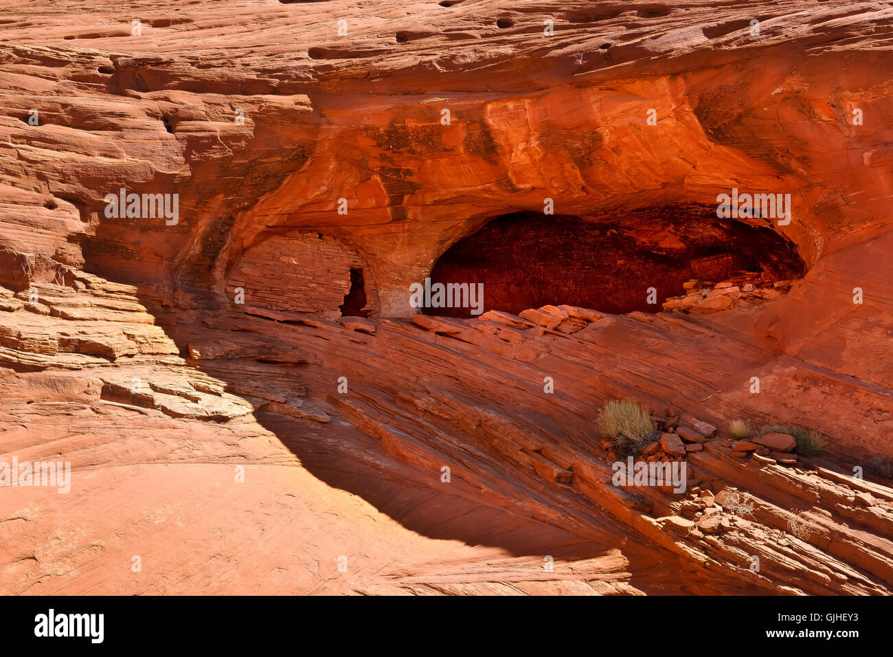 Baby Foot ruine, vallée de mystère, Arizona, États-Unis d'Amérique Banque D'Images