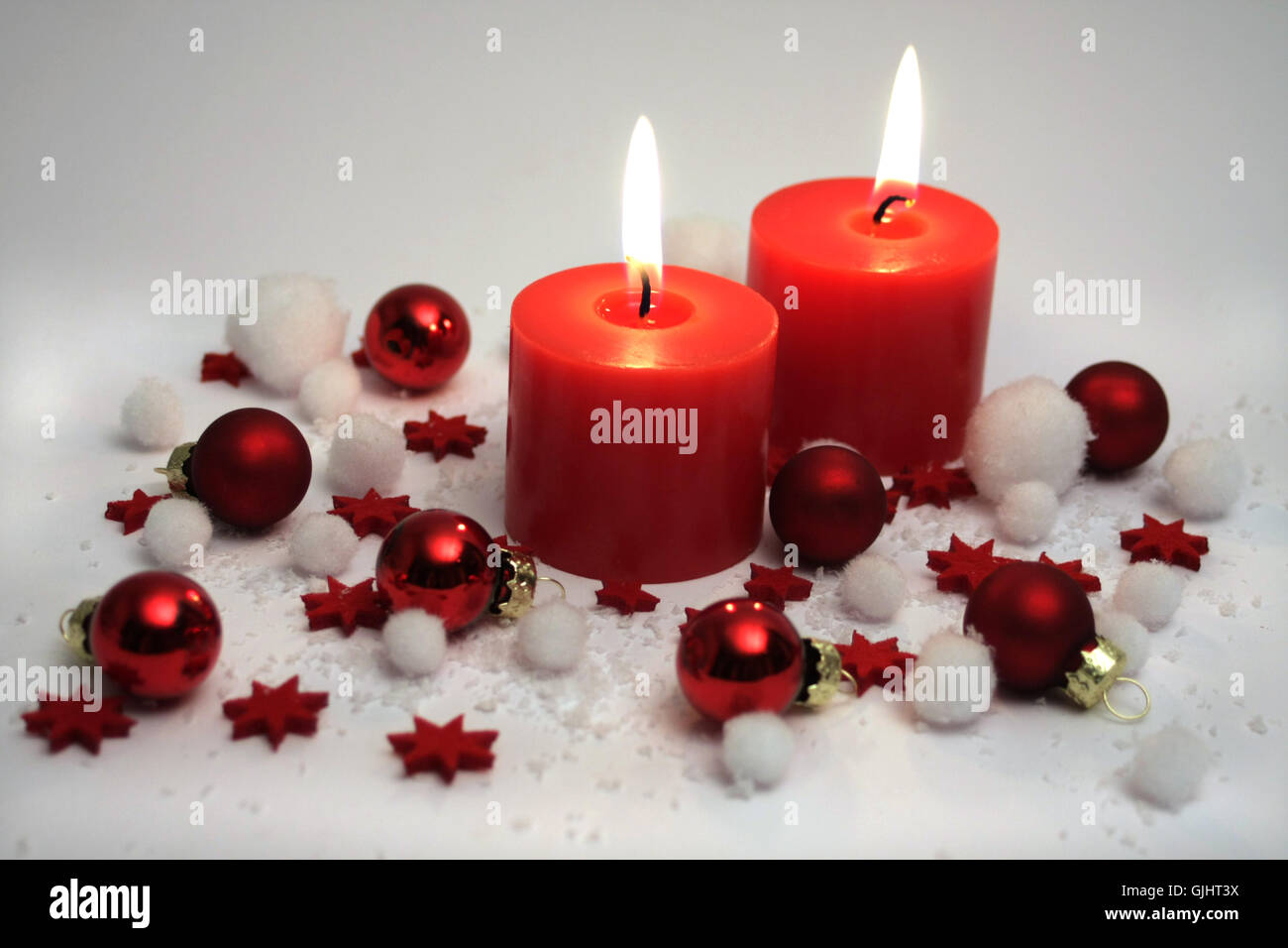 Christmassy en rouge Banque D'Images