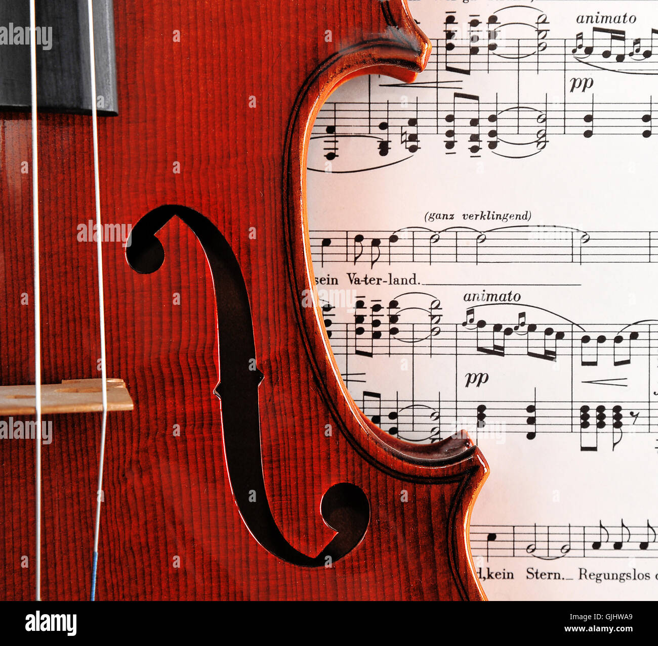Instrument de musique musique romantisme Photo Stock - Alamy