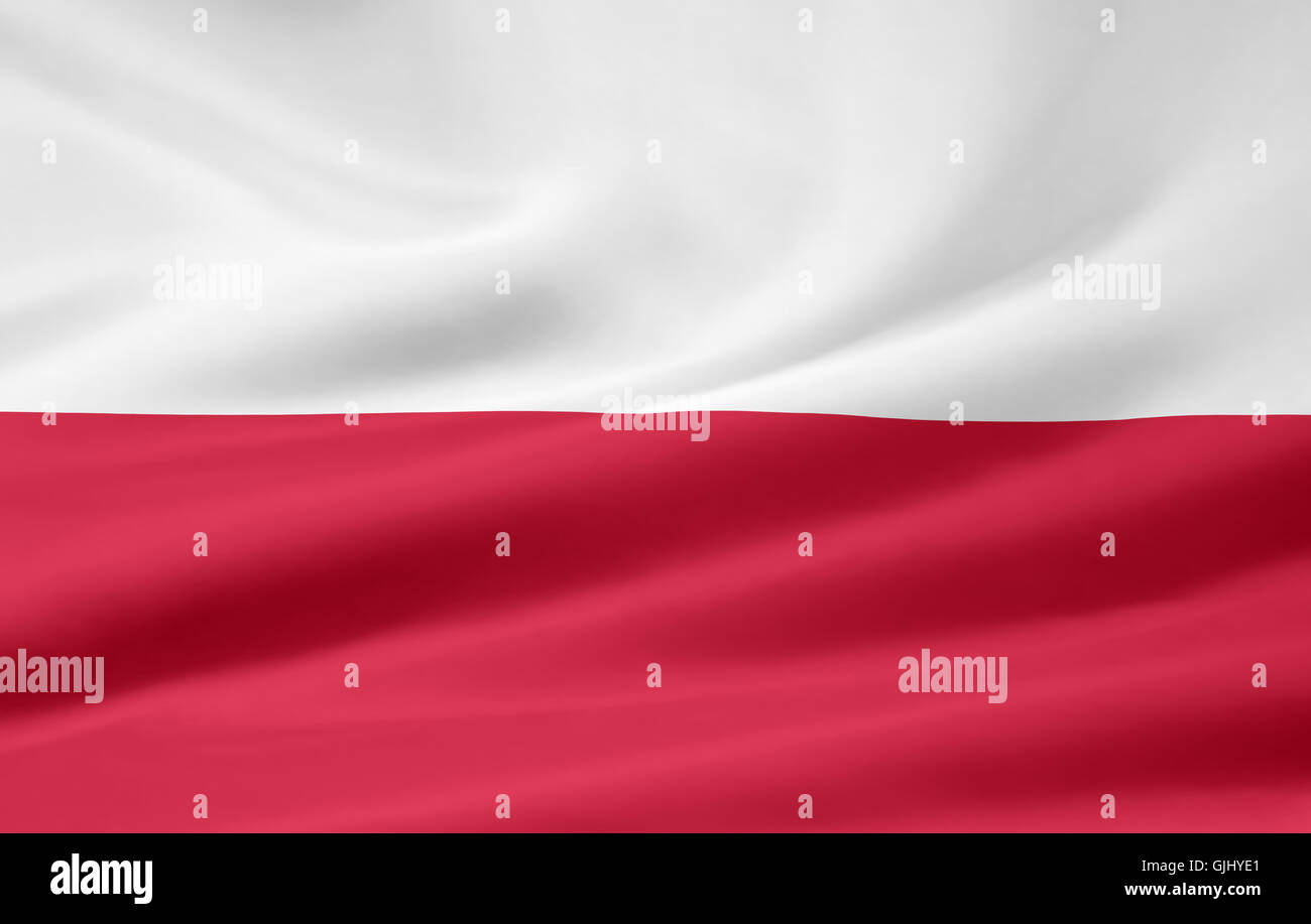 drapeau polonais Banque D'Images