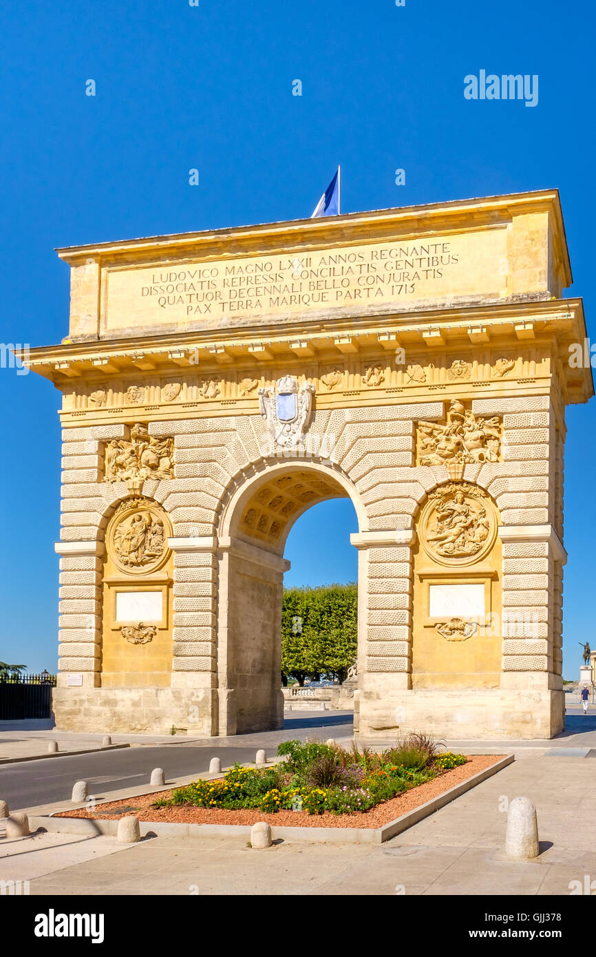 La Porte du Peyrou Banque D'Images