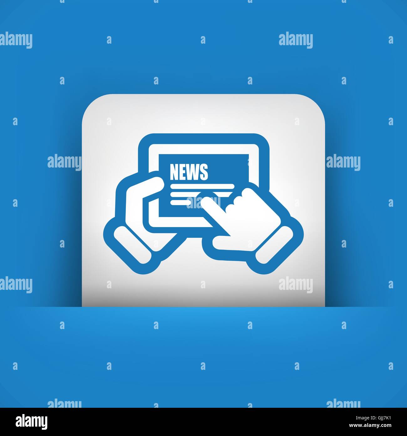 News site web tablet Illustration de Vecteur