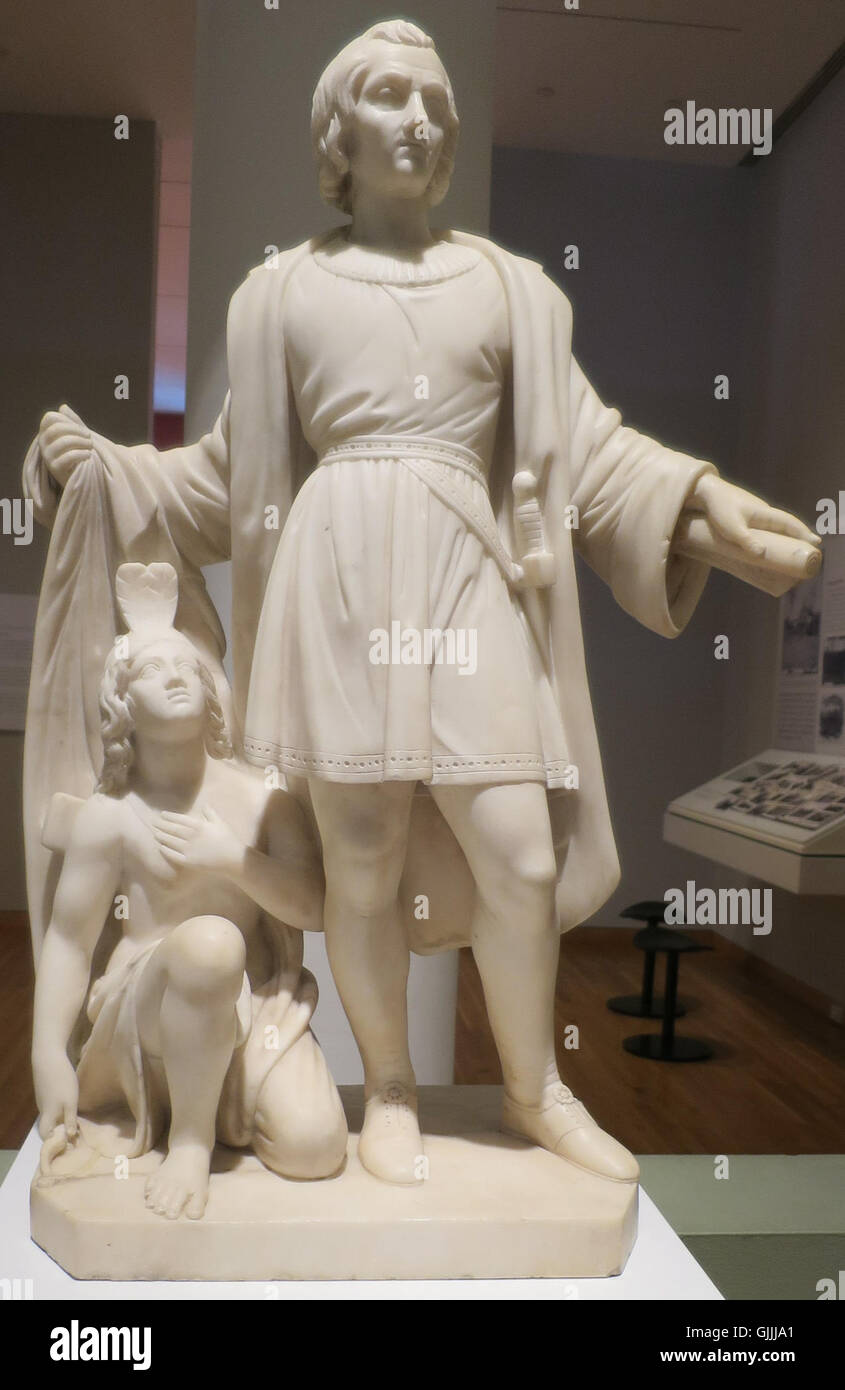 'Columbus' par Edmonia Lewis, marbre, ch. 18657, High Museum of Art Banque D'Images