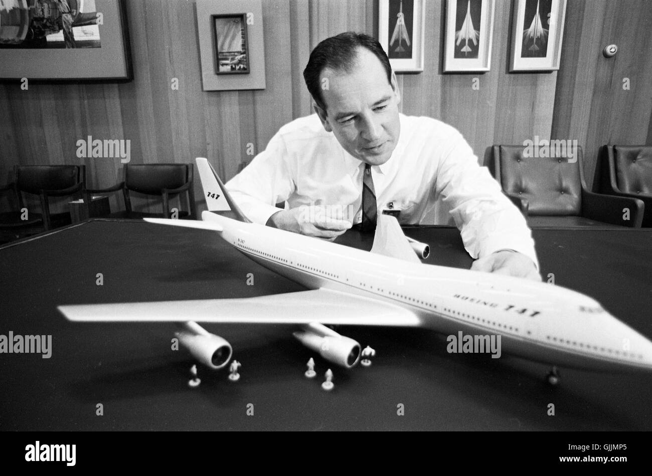 Joe Sutter de la Boeing Airplane Company Banque D'Images