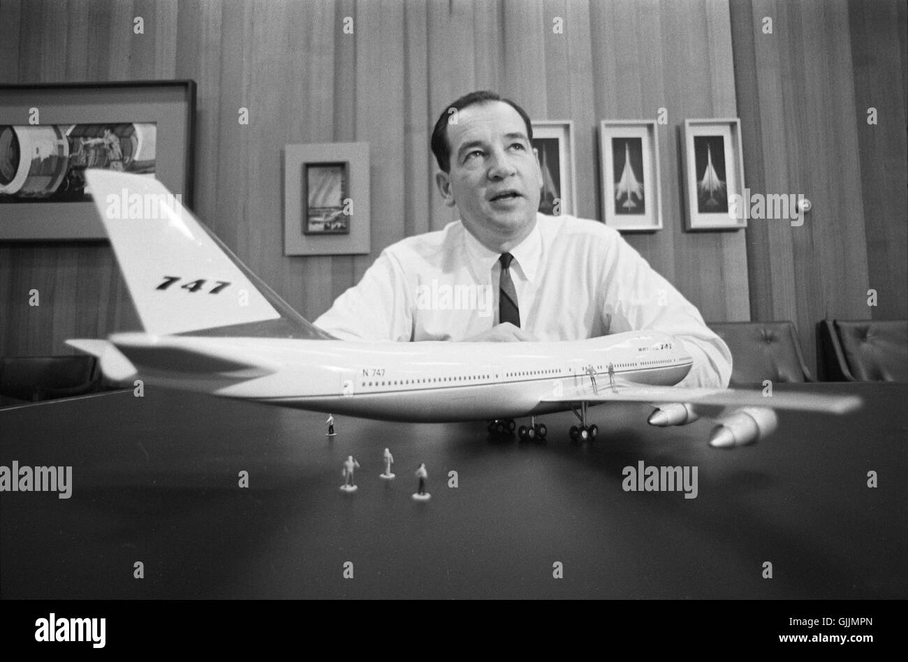 Joe Sutter de la Boeing Airplane Company Banque D'Images
