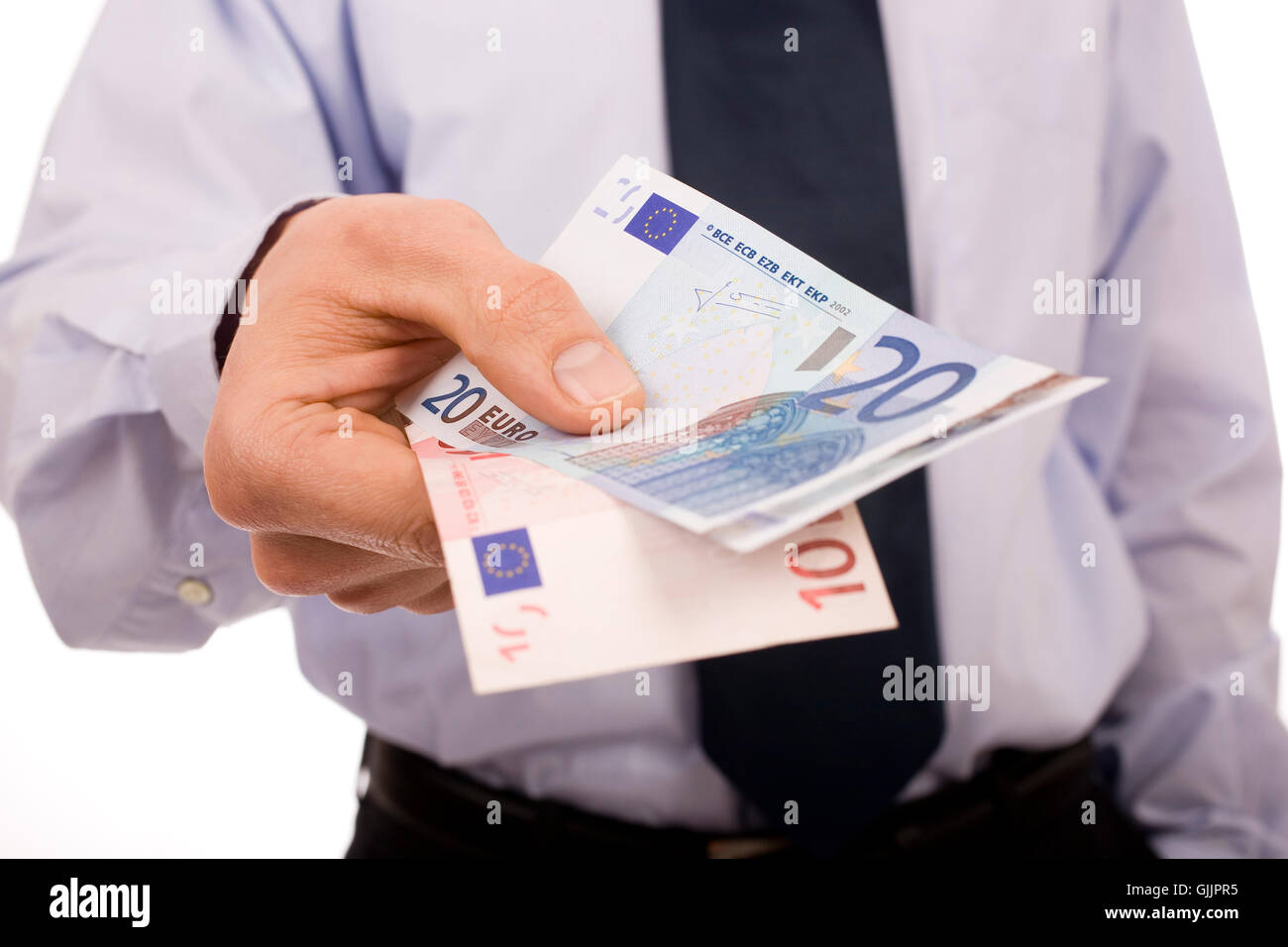 Les transactions commerciales euro deal Banque D'Images