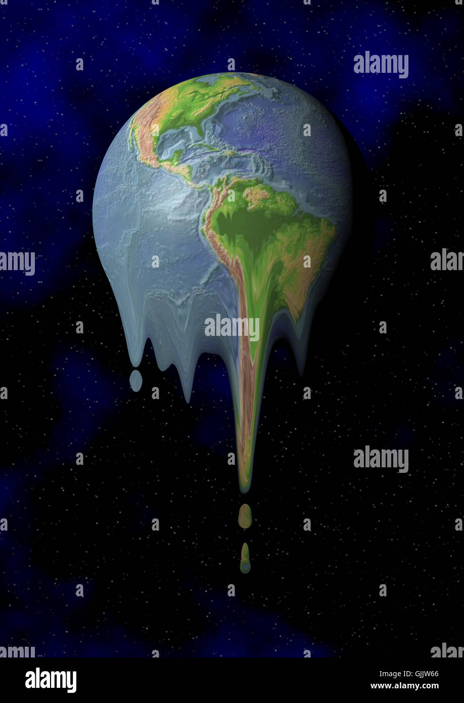 La planète terre globe Banque D'Images