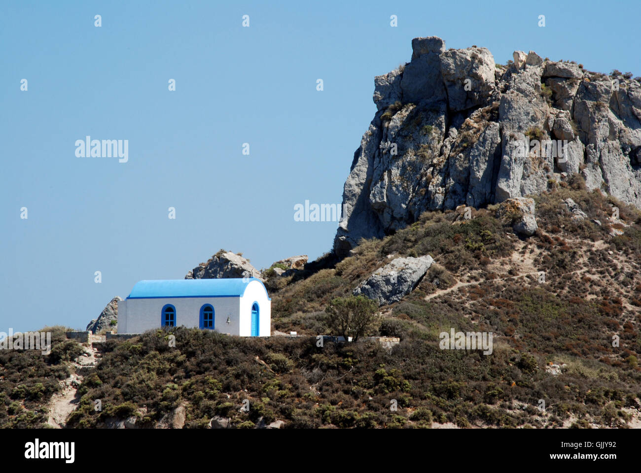 La Grèce de l'église chapelle Banque D'Images