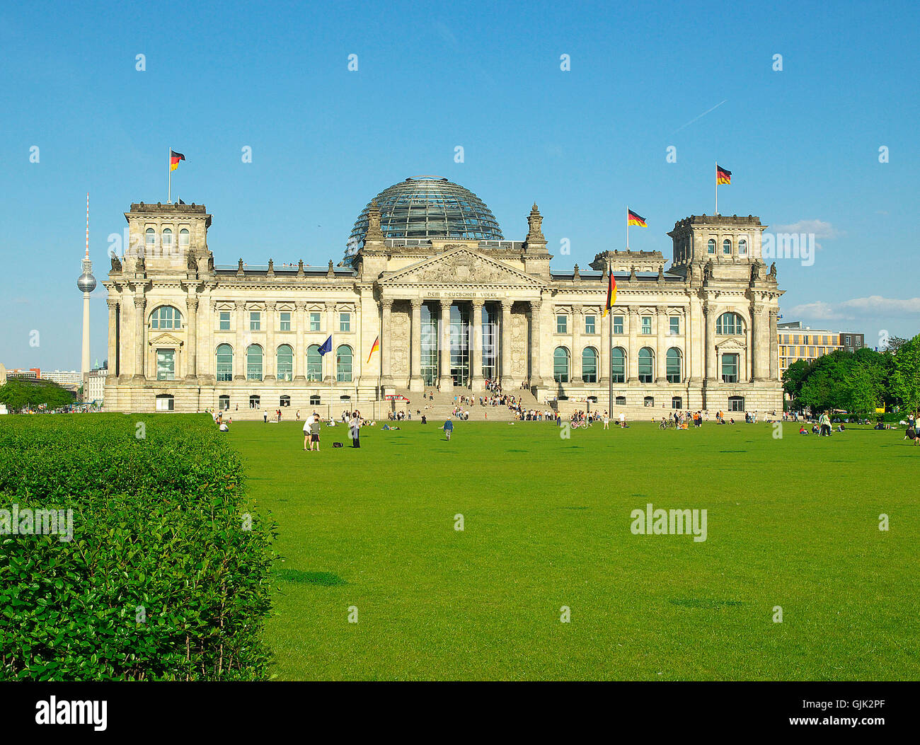Le parlement Bundestag (Chambre basse du parlement allemand) Banque D'Images