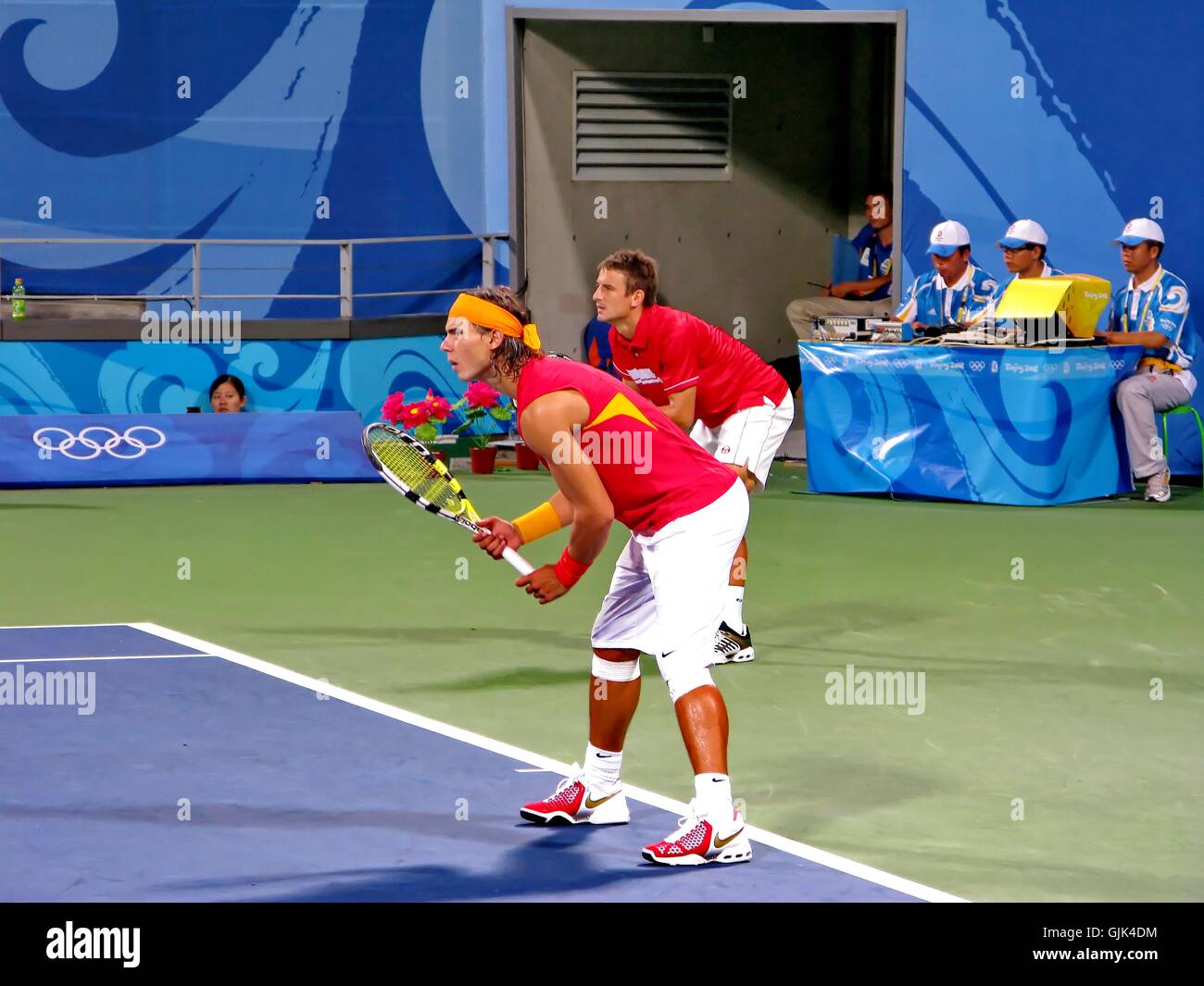 Rafael Nadal et Tommy Robredo a joué le match de double de tennis au Jeux  Olympiques de Pékin de 2008 sur Aug.11 en Chine Photo Stock - Alamy
