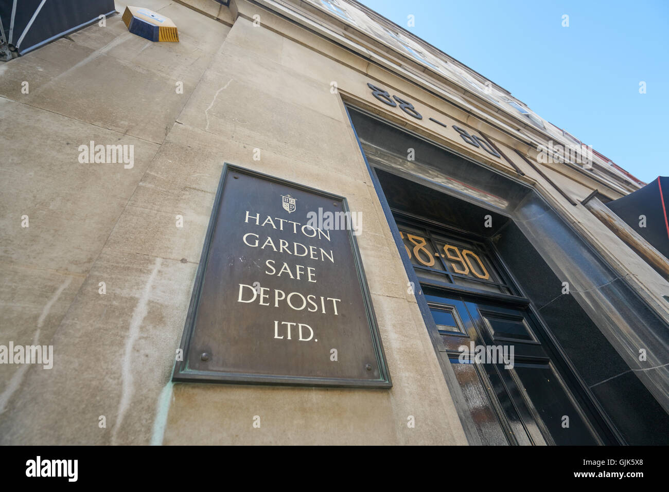 Hatton Garden Coffre-fort Banque D'Images