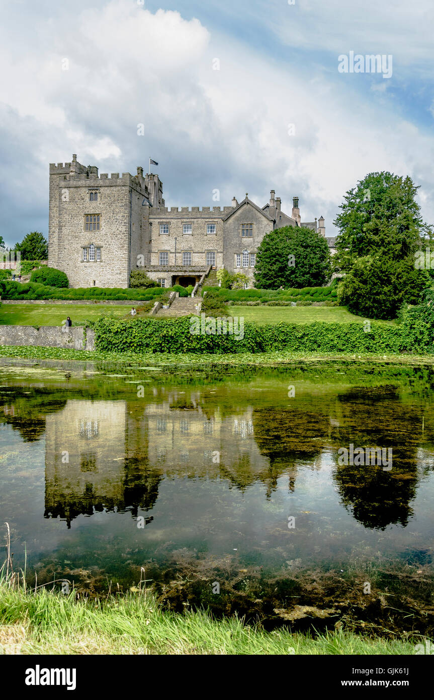 Sizergh maison médiévale, jardins et estate, Paysage, National Trust, Lake district Banque D'Images