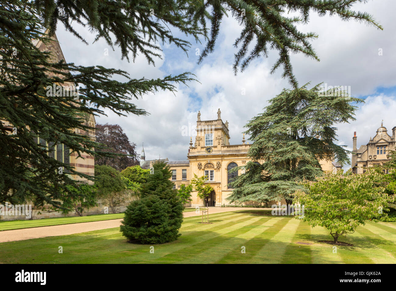 Parc de Trinity College, Oxford, Oxfordshire, England, UK Banque D'Images