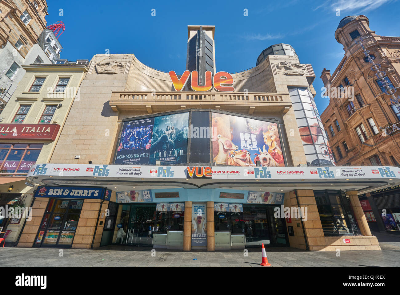 Cinéma Vue, la chaîne. Leicester Square Cinema Banque D'Images