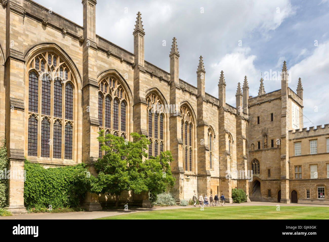 New College Hall est la plus ancienne salle à manger à Oxford ou Cambridge, New College, Oxford, England, UK Banque D'Images