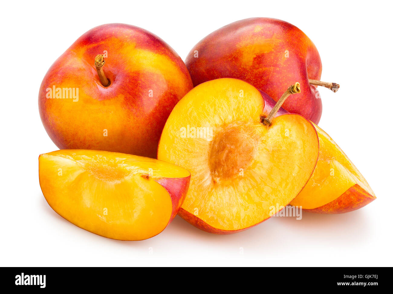 isolé de la prune Banque D'Images