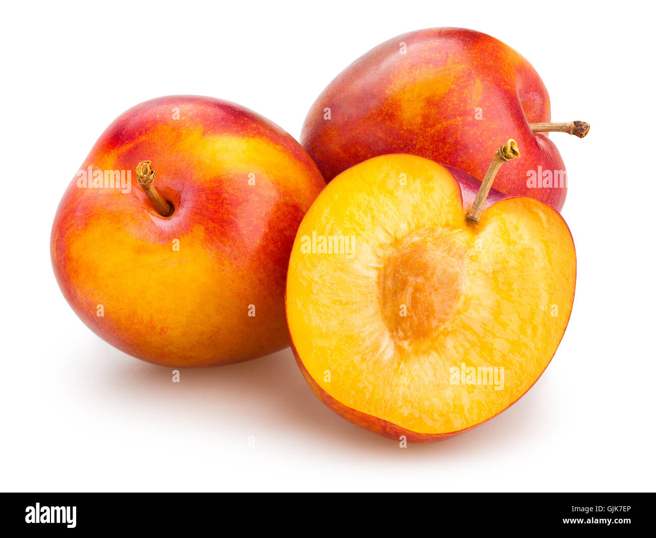 isolé de la prune Banque D'Images