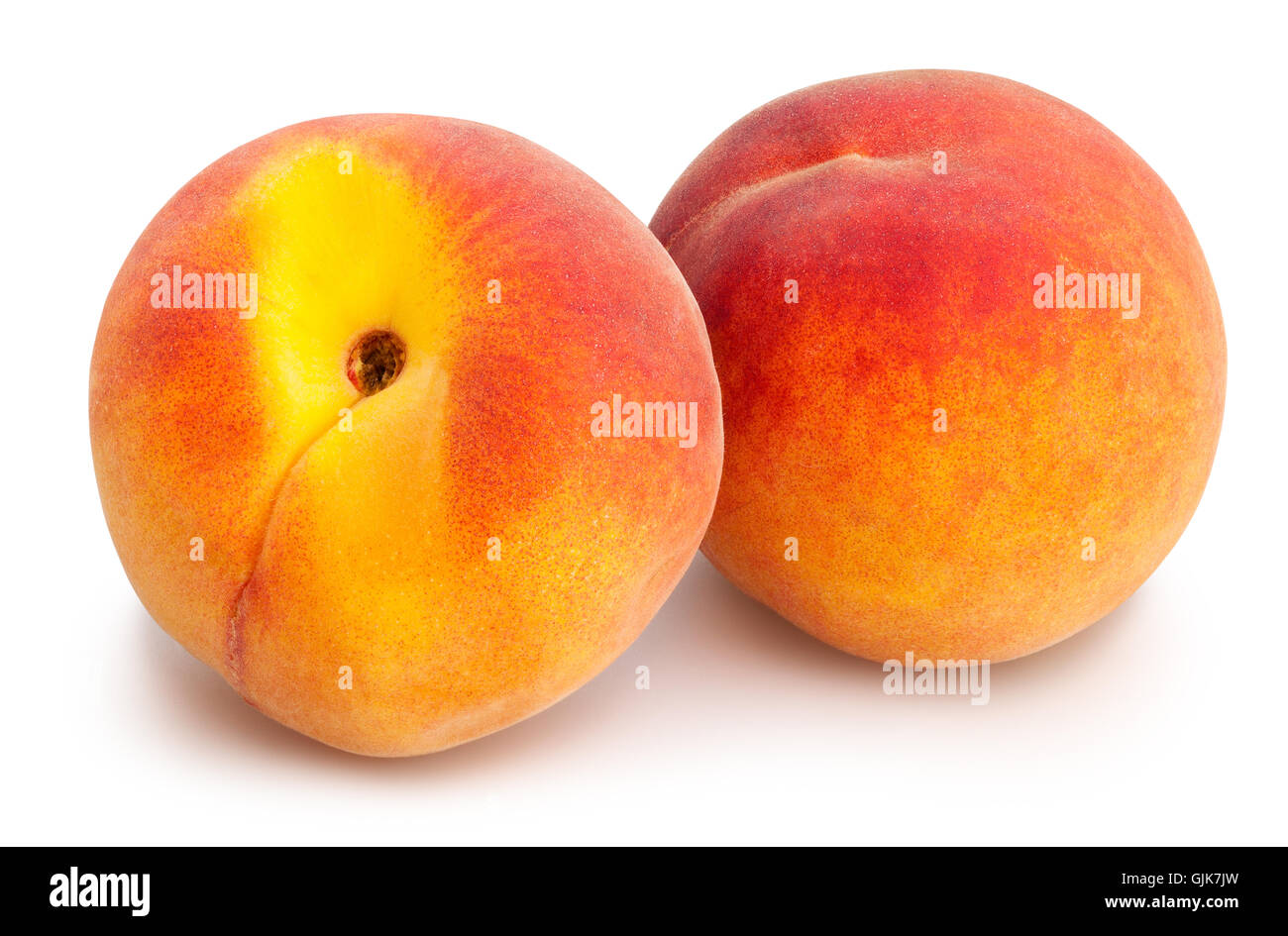 Peach isolée Banque D'Images