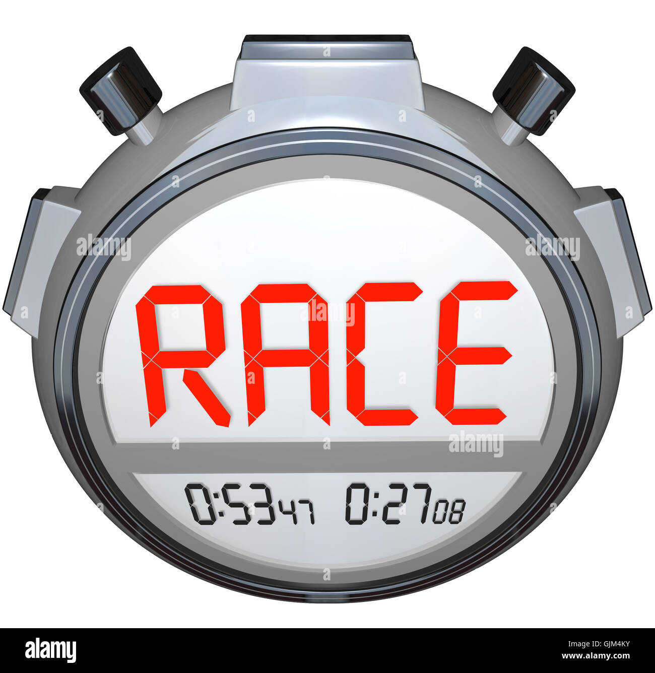 Chronomètre Records Temps de course - Course rapide Chronomètre Banque D'Images