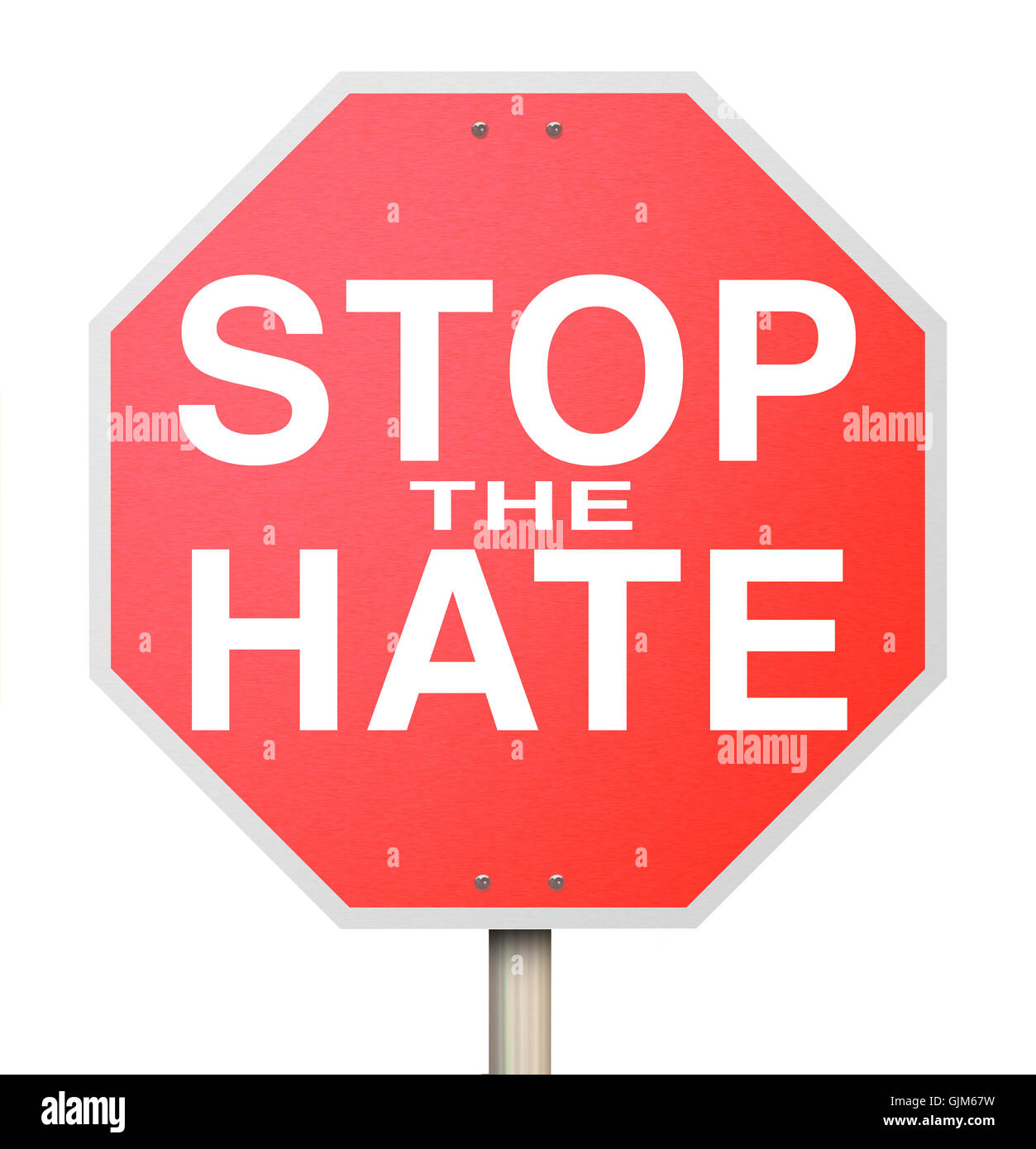 Arrêter le signe de haine - Fin de l'intolérance qui y est associée Banque D'Images