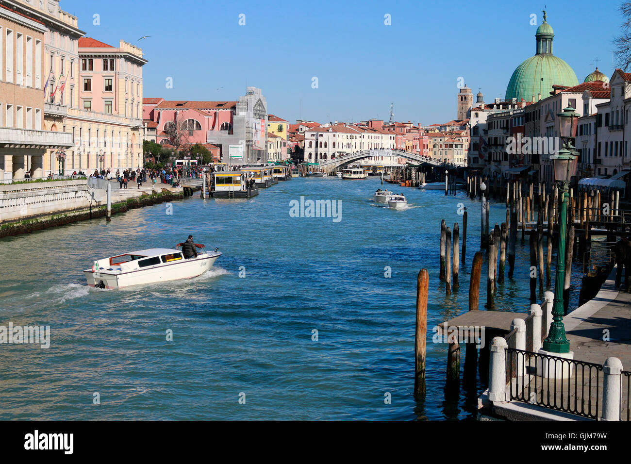 Impressionen : Grand Canal, Venise, Italie. Banque D'Images