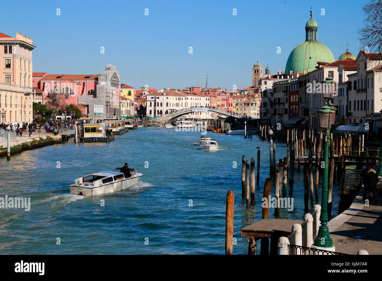 Impressionen : Grand Canal, Venise, Italie. Banque D'Images