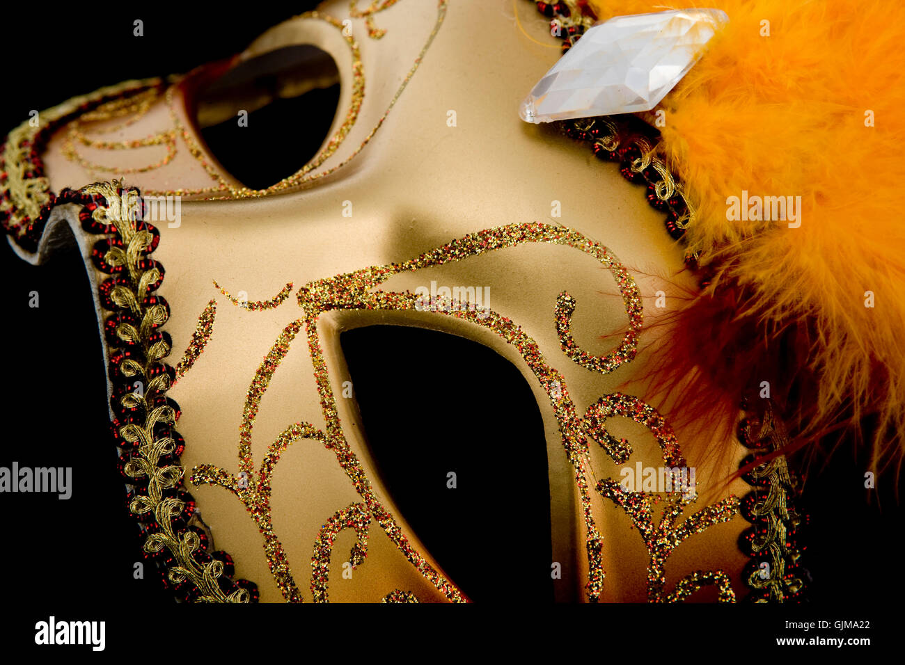 Visage masque de carnaval Banque D'Images