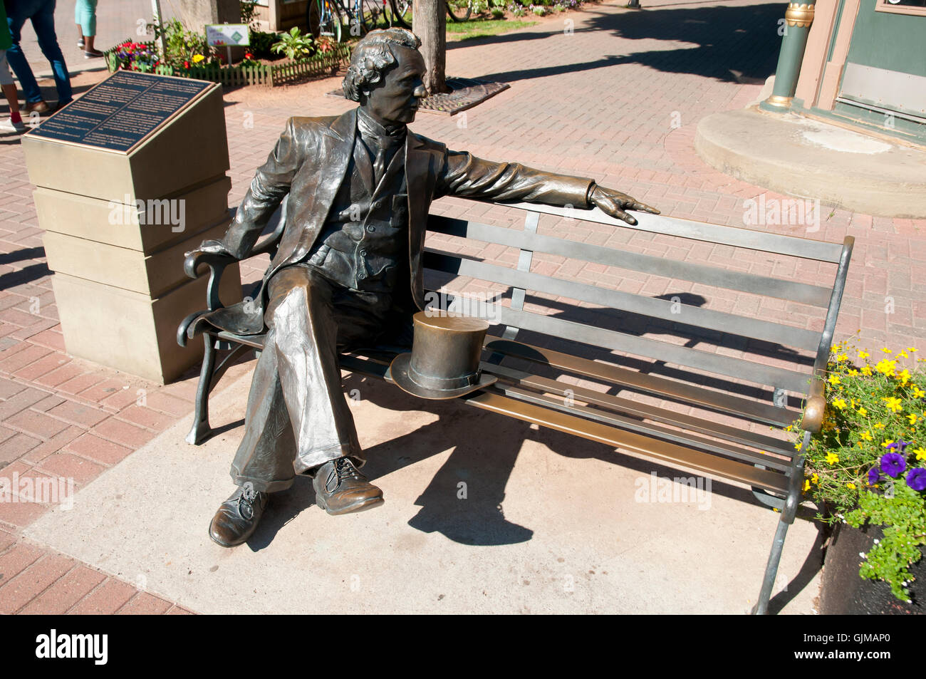 Premier Premier Ministre, Sir John A. Macdonald Statue - Charlottetown - Canada Banque D'Images