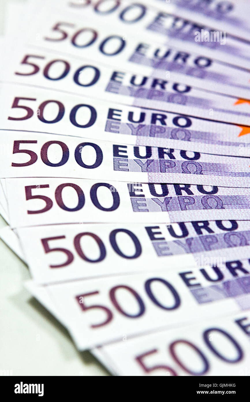 Billets de 500 euros Banque D'Images