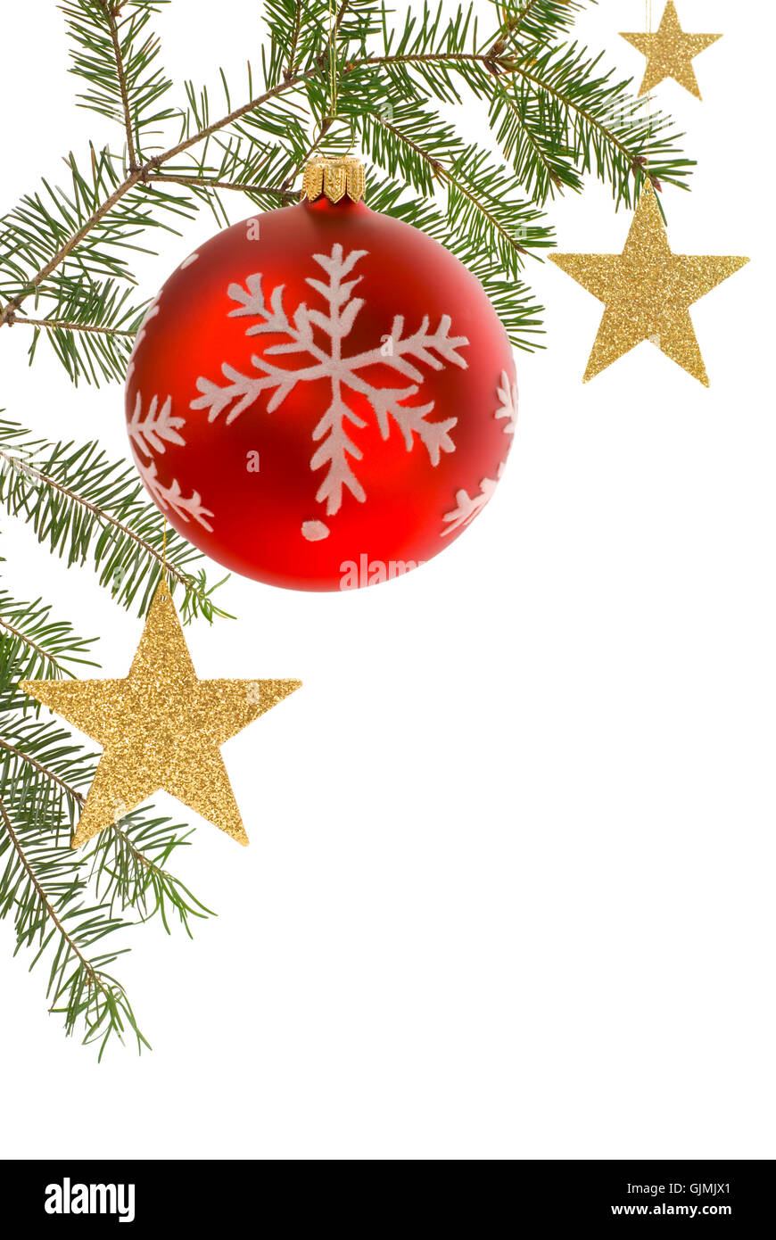 Weihanchtskarte avec l'espace blanc Banque D'Images