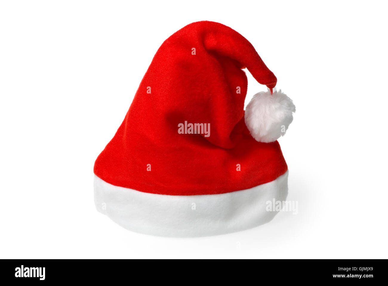 Santa Claus hat isolated on white Banque D'Images