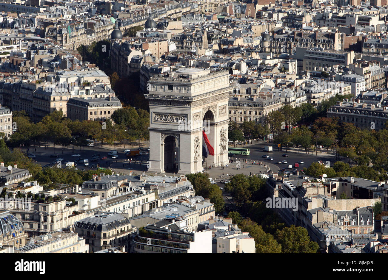 France Paris Arc de Triomphe Banque D'Images